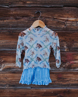 The {Spring Horses} 2-Piece Set