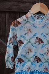 The {Spring Horses} 2-Piece Set